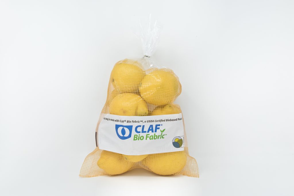 CLAF® Bio Fabric ™ is a sustainable open mesh non-woven made with 96% bio-based raw materials derived from sugarcane.